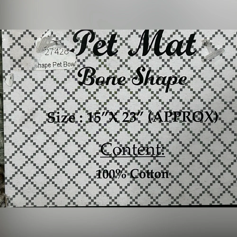 Green Bone-Shaped Pet Mat